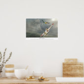 ゼロ戦闘機「酒井三郎」 ポスター (キッチン)