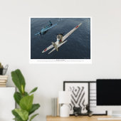 ゼロ戦闘機「酒井三郎」 ポスター (ホームオフィス)