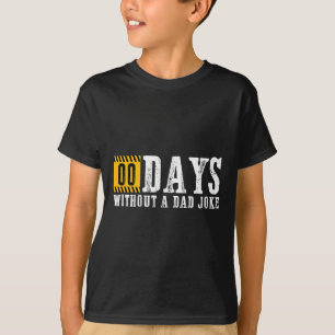 ゼロ日のパパジョークおもしろいのない父の日Gif Tシャツ