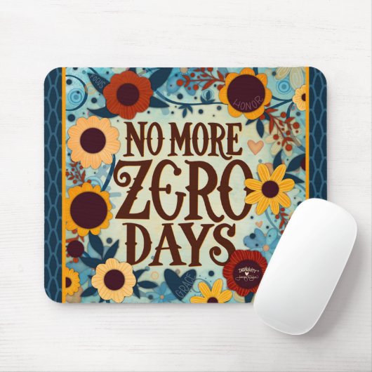 ゼロ日インスパイアのフローラ引用文 マウスパッド (マウス)