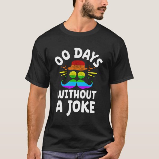 ゼロ日パパジョークなし父親の日ことわざP Tシャツ (正面)