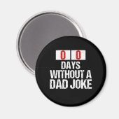 ゼロ日パパ冗談なしギャグミーム父の日 マグネット (正面/裏面)