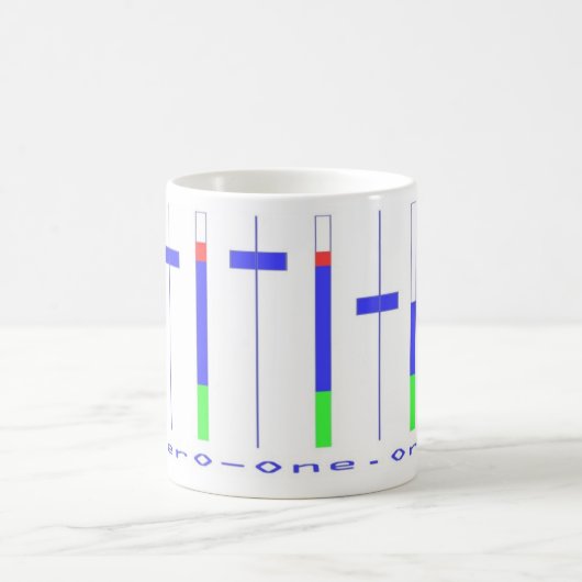 ゼロ1つはマグをリミックスします コーヒーマグカップ (中央)