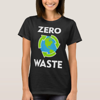 ゼロ・ウェイスト地球の日 環境保護教師 反プラスチック Tシャツ