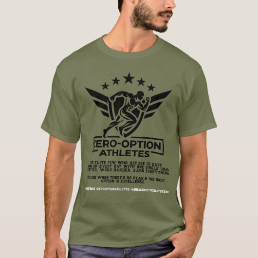 ゼロ・オプション・アスリート Tシャツ (正面)