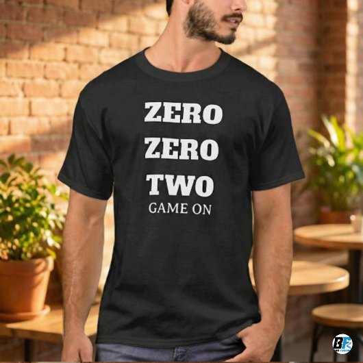 ゼロ ゼロ ツー ゲーマーに捧ぐ面白格言 Tシャツ