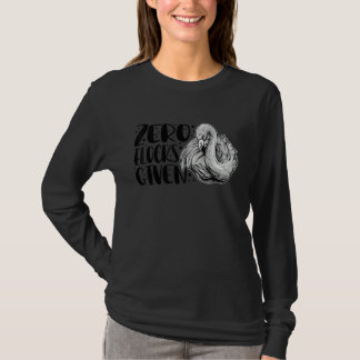 ゼロ・フロックス・ギブン 動物 フラミンゴ メンズ・レディース Tシャツ