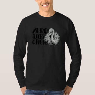 ゼロ・ロック・ギブン アニマル フラミンゴ メンズ・レディース Tシャツ