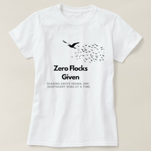 ゼロFlocksスウェット与えシャツ Tシャツ (デザイン正面)