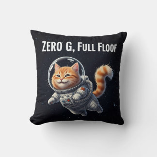 ゼロG、ふわふわ満点!愛らしい宇宙猫 クッション