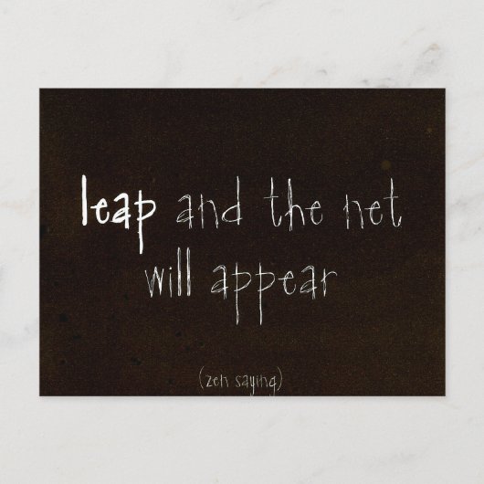 ゼンことわざ ポストカード (正面)