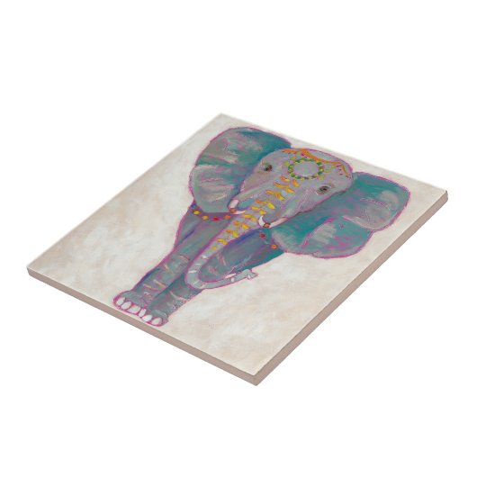 ゼンアジアゾウ タイル (側面)