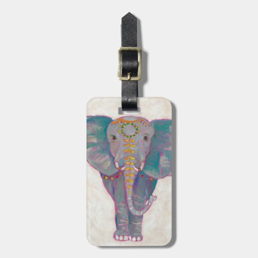 ゼンアジアゾウ ラゲッジタグ (正面縦)