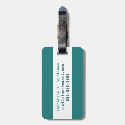 ゼンアジアゾウ ラゲッジタグ (裏面縦)