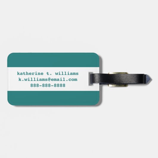 ゼンアジアゾウ ラゲッジタグ (裏面横)