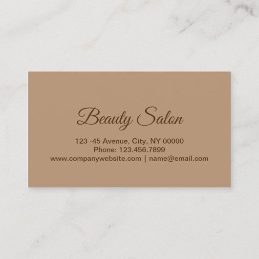 ゼンアロマセラピースパマッサージセラピーアポイントメント 予約カード (裏面)