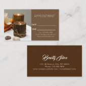 ゼンアロマセラピースパマッサージセラピーアポイントメント 予約カード