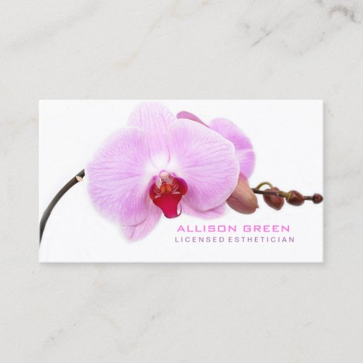 ゼンアロマセラピースパ美しいサロンエステティシャン 名刺 (正面)