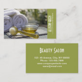 ゼンアロマセラピーマッサージセラピストサロンスパ 名刺 (正面/裏面)