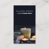 ゼンアロマセラピーマッサージセラピストサロンスパ 名刺 (正面)