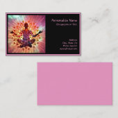 ゼンエレガントヨガロータスメディテーションチャクラ曼荼羅 名刺 (正面/裏面)