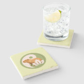 ゼンカピバラ陰陽 ストーンコースター (横)