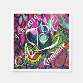 ゼンカラフルタンブモノグラムナプキンス スタンダードカクテルナプキン