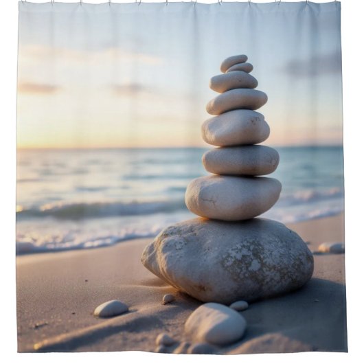 ゼンケルン石 シャワーカーテン (正面)