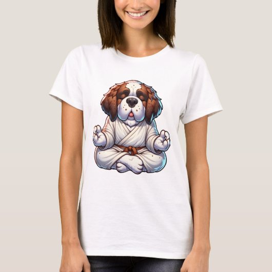 ゼンサンベルナルドッグアート Tシャツ (正面)