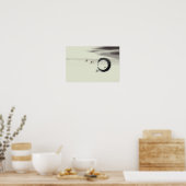 ゼンサークルエンソコイブラシ絵画ズアート ポスター (キッチン)