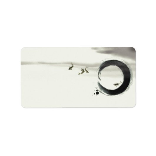 ゼンサークルエンソコイブラシ絵画ズアート ラベル (正面)