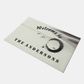 ゼンサークルエンソコイブラシ絵画ズカスタム歓迎 ドアマット (アングル)