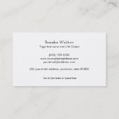 ゼンサークルエンソヨガインストラクター&ライフコーチ 名刺 (裏面)