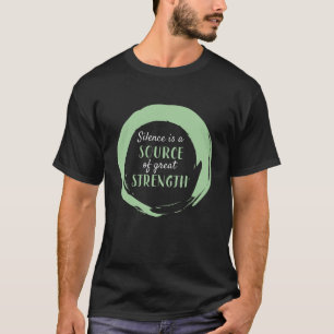 ゼンサークルシンボル無音強度ギフト Tシャツ