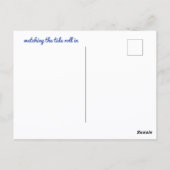 ゼンシーガルアットビーチ写真 ポストカード (裏面)