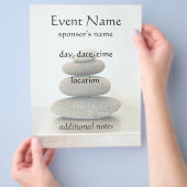 ゼンストーンズホリスティックヒーリングアーツフライヤー チラシ (手)