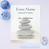 ゼンストーンズホリスティックヒーリングアーツフライヤー チラシ (シングル)