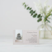 ゼンストーンズホリスティック衛生治療器 名刺 (スタンド正面)