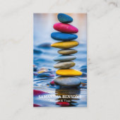 ゼンストーンズマッサージセラピスト 名刺 (正面)