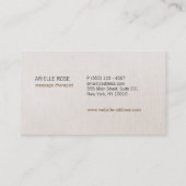 ゼンストーンズマッサージセラピスト&瞑想先生 名刺 (裏面)