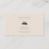 ゼンストーンズヨガインストラクター名前をカスタムする 名刺 (裏面)