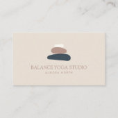 ゼンストーンズヨガインストラクター名前をカスタムする 名刺 (正面)