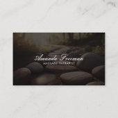 ゼンストーンパスマッサージセラピスト 名刺 (裏面)