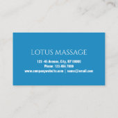 ゼンスパサロンアロマセラピーマッサージセラピスト 名刺 (裏面)