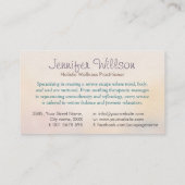 ゼンセレニティスパウォーターカラーアート 名刺 (裏面)