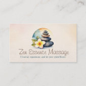 ゼンセレニティスパウォーターカラーアート 名刺 (正面)