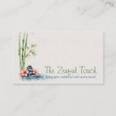 ゼンセレニティスパウォーターカラーアート 名刺 (正面)