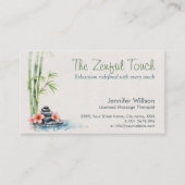 ゼンセレニティマッサージセラピスト 名刺 (正面)