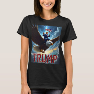 ゼンゾーのアトミックポリティカルデザインズ トランプ大統領 R Tシャツ
