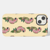 ゼンタングル風のオウム iPhoneケース (裏面横)